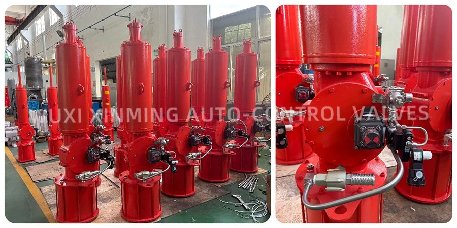 Scotch Yoke Single Acting Pneumatic Actuator with Hydraulic Manual